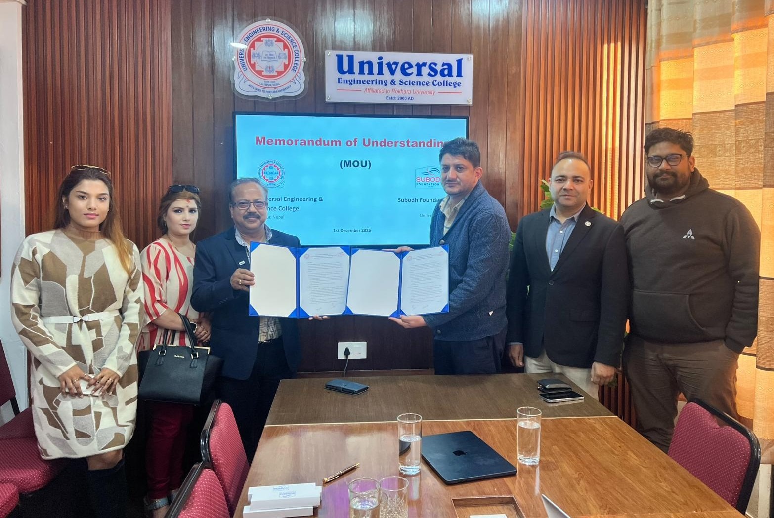 Subodh Foundation UK Signs MOU with Universal Engineering and Science College